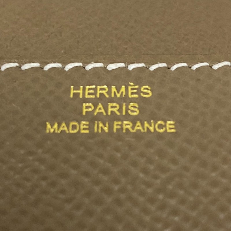 エルメス HERMES コンスタンスエラン K刻 エトゥープ ピンクゴールド金具 エプソン レディース ショルダーバッグ