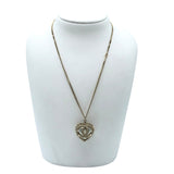 シャネル CHANEL ココマークハートネックレス ゴールド メタル/パール アクセサリー