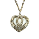 シャネル CHANEL ココマークハートネックレス ゴールド メタル/パール アクセサリー