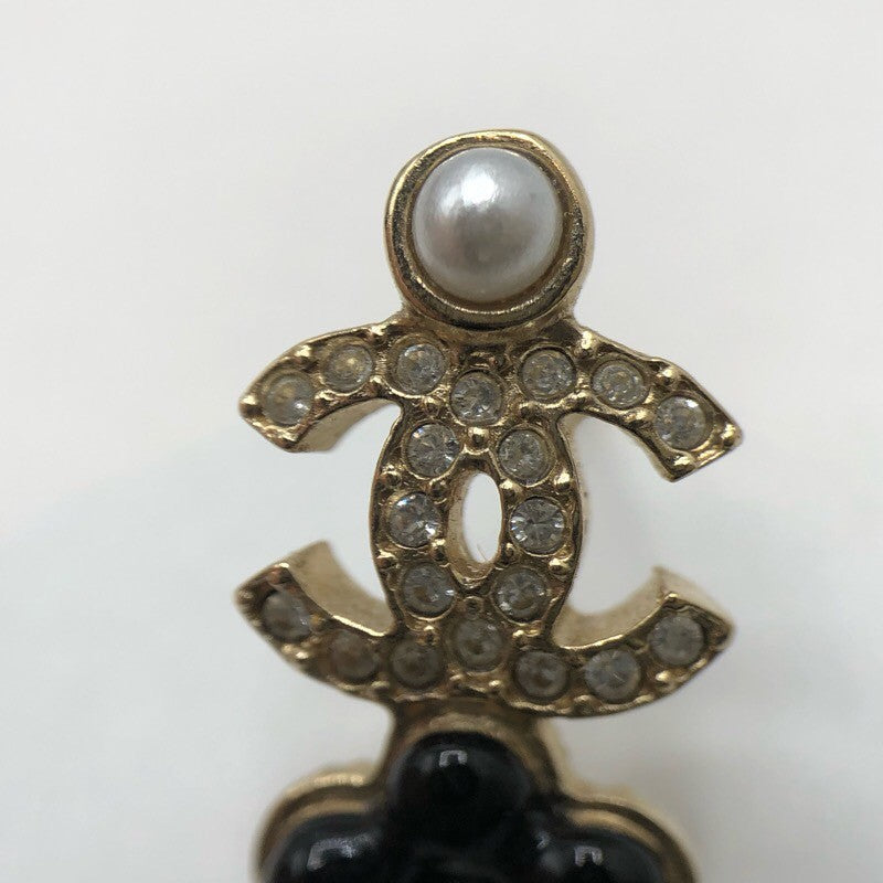 シャネル CHANEL ココマーク カメリアピアス メタル/パール/ストラス/エナメル ジュエリー