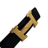 エルメス HERMES コンスタンスベルト ブラック ボックスカーフ・エプソン アクセサリー