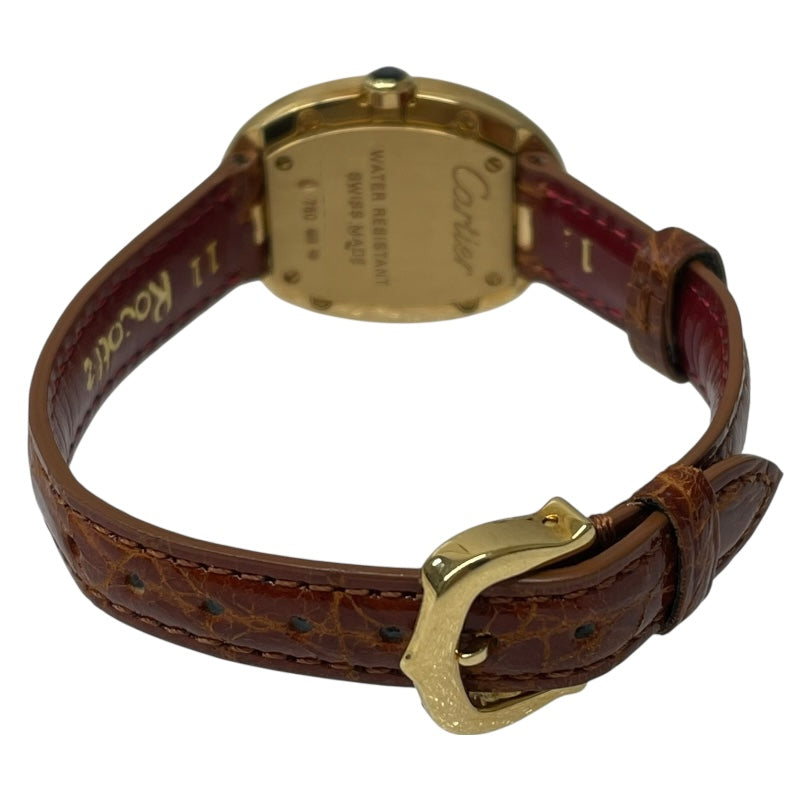 カルティエ Cartier ベニュワール SM W8000009 K18YG クオーツ レディース 腕時計