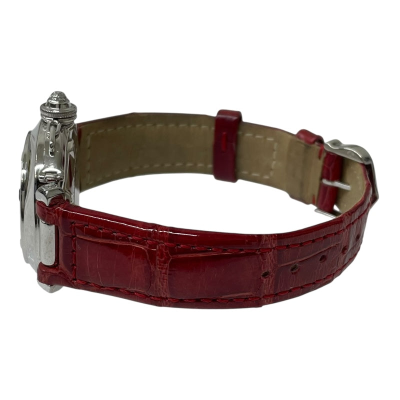 カルティエ Cartier パシャ32mm WJ1014M9 K18WG/アリゲーターレザー 自動巻き レディース 腕時計