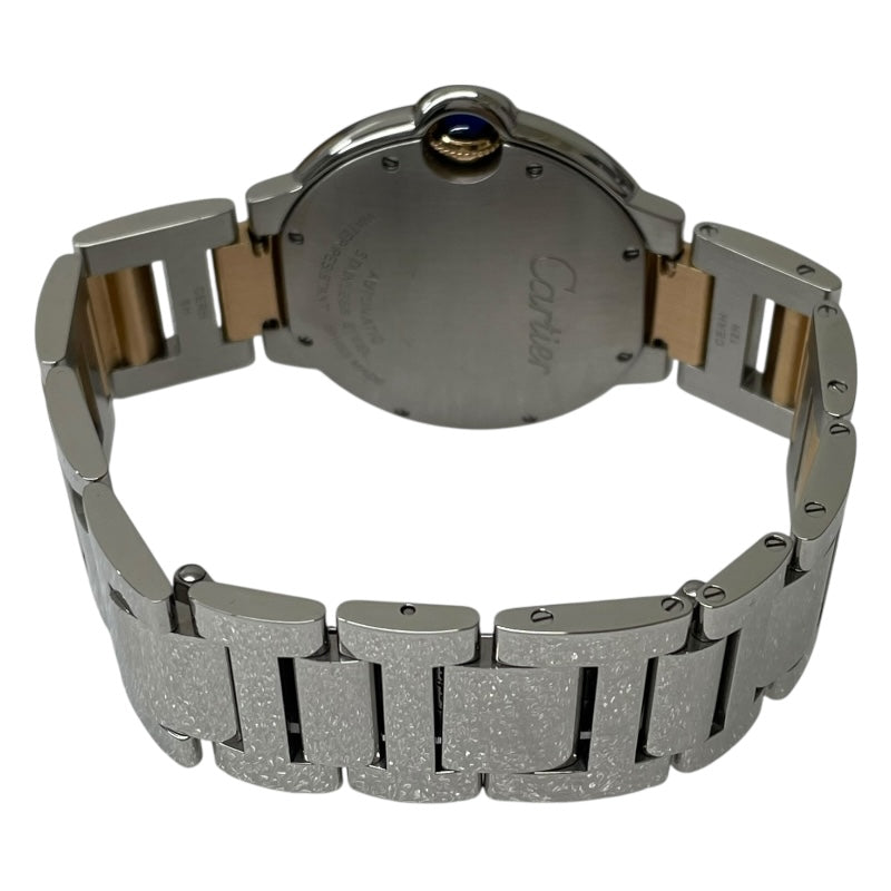 カルティエ Cartier バロンブルー ドゥ カルティエ ピンクシェル W6920033 K18PG/SS 自動巻き ユニセックス 腕時計