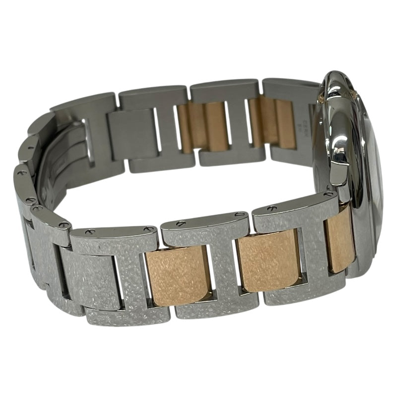 カルティエ Cartier バロンブルー ドゥ カルティエ ピンクシェル W6920033 K18PG/SS 自動巻き ユニセックス 腕時計