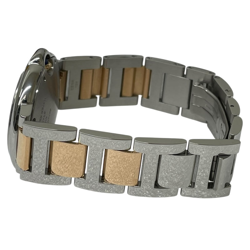 カルティエ Cartier バロンブルー ドゥ カルティエ ピンクシェル W6920033 K18PG/SS 自動巻き ユニセックス 腕時計