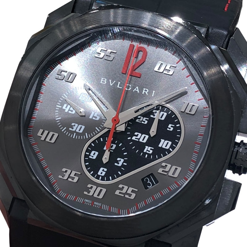 ブルガリ BVLGARI オクト ヴェロチェシモ ケンオクヤマ 世界200本限定 BG041SCH ステンレススチール メンズ 腕時計