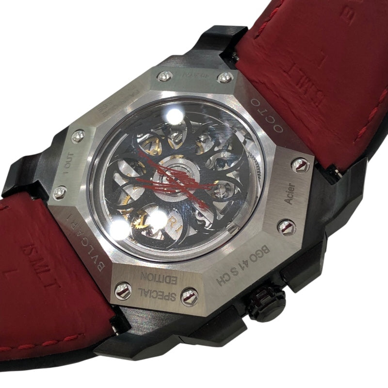 ブルガリ BVLGARI オクト ヴェロチェシモ ケンオクヤマ 世界200本限定 BG041SCH ステンレススチール メンズ 腕時計