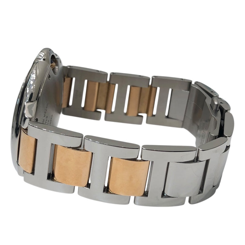 カルティエ Cartier バロンブルー ドゥ カルティエ 42mm W6920032 ブラウン PG SS メンズ 腕時計