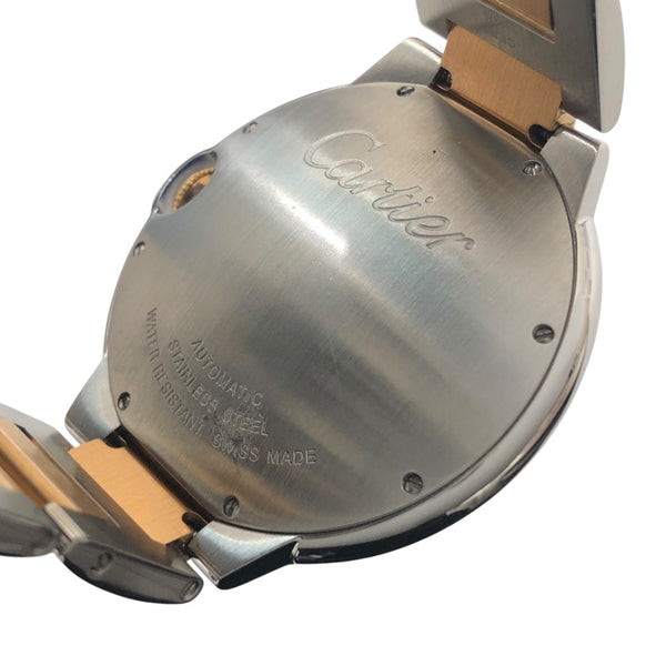 カルティエ Cartier バロンブルー ドゥ カルティエ 42mm W6920032 ブラウン PG SS メンズ 腕時計