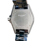 シャネル CHANEL J12　38mm　ダイヤ H1709 ブラック セラミック メンズ 腕時計