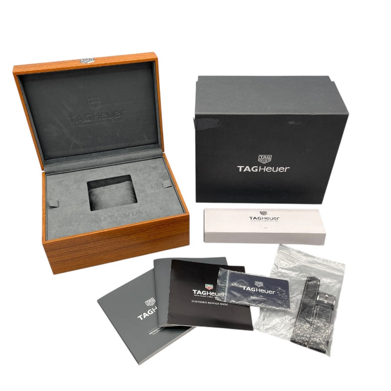タグ・ホイヤー TAG HEUER オータヴィア 60周年 アニバーサリー フライバッククロノ CBE511B シルバー SS 自動巻き メンズ 腕時計