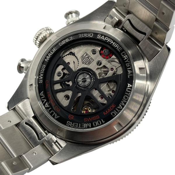 タグ・ホイヤー TAG HEUER オータヴィア 60周年 アニバーサリー フライバッククロノ CBE511B シルバー SS 自動巻き メンズ 腕時計