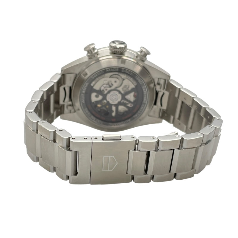 タグ・ホイヤー TAG HEUER オータヴィア 60周年 アニバーサリー フライバッククロノ CBE511B シルバー SS 自動巻き メンズ 腕時計