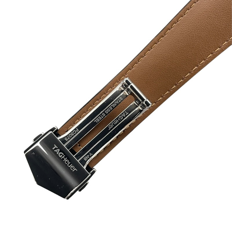 タグ・ホイヤー TAG HEUER モナコ キャリバー12 クロノグラフ ファイナルエディション CAW211J.FC6476 グレー SS/革ベルト（社外品） 自動巻き メンズ 腕時計