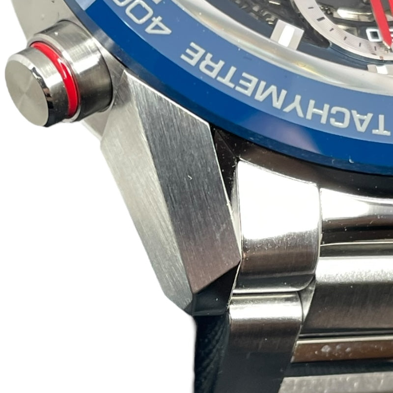 タグ・ホイヤー TAG HEUER カレラ キャリバーホイヤー01 クロノグラフ CAR201T-0 ブルー SS/セラミック 自動巻き メンズ 腕時計