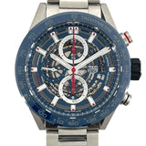 タグ・ホイヤー TAG HEUER カレラ キャリバーホイヤー01 クロノグラフ CAR201T-0 ブルー SS/セラミック 自動巻き メンズ 腕時計