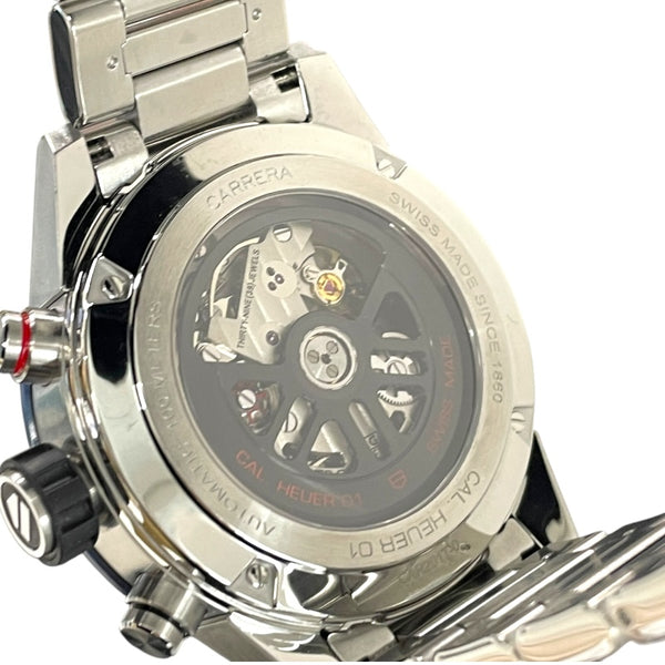 タグ・ホイヤー TAG HEUER カレラ キャリバーホイヤー01 クロノグラフ CAR201T-0 ブルー SS/セラミック 自動巻き メンズ 腕時計