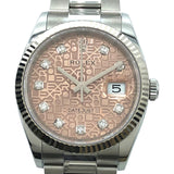ロレックス ROLEX デイトジャスト36 ホリコン 126234G ステンレススチール/K18ホワイトゴールド メンズ 腕時計