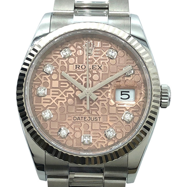 ロレックス ROLEX デイトジャスト36 ホリコン 126234G ステンレススチール/K18ホワイトゴールド メンズ 腕時計