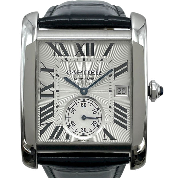 カルティエ Cartier タンク MC LM W5330003 ホワイト SS 自動巻き メンズ 腕時計
