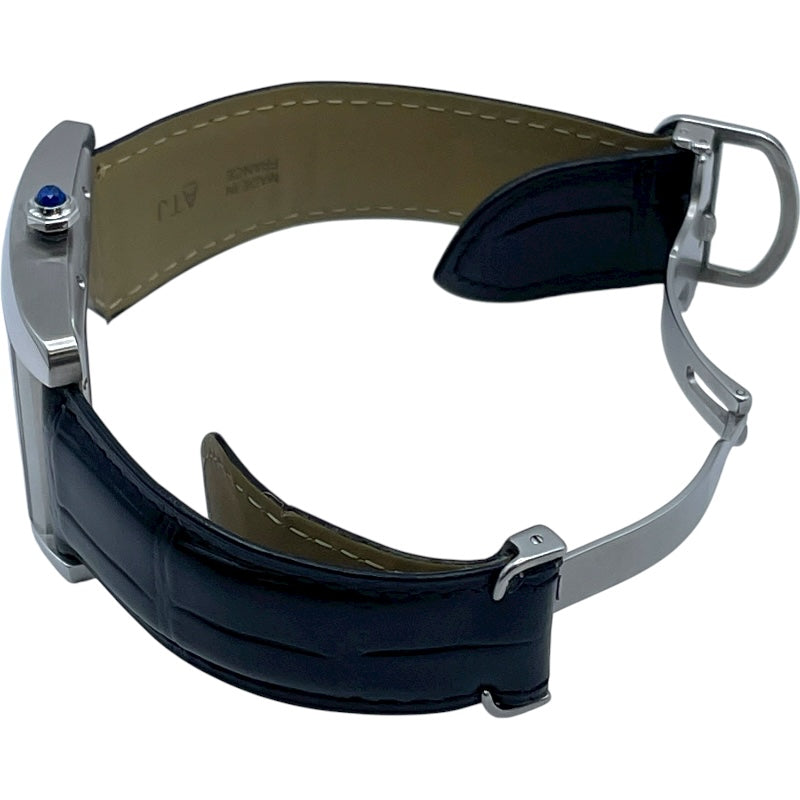 カルティエ Cartier タンク MC LM W5330003 ホワイト SS 自動巻き メンズ 腕時計