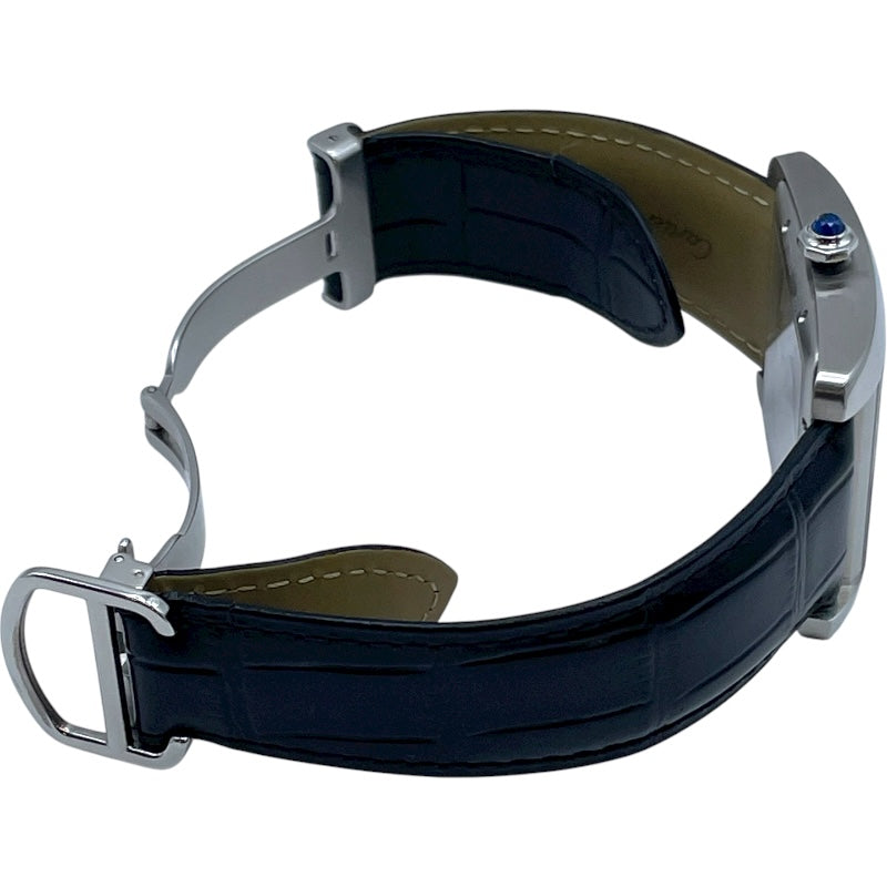 カルティエ Cartier タンク MC LM W5330003 ホワイト SS 自動巻き メンズ 腕時計