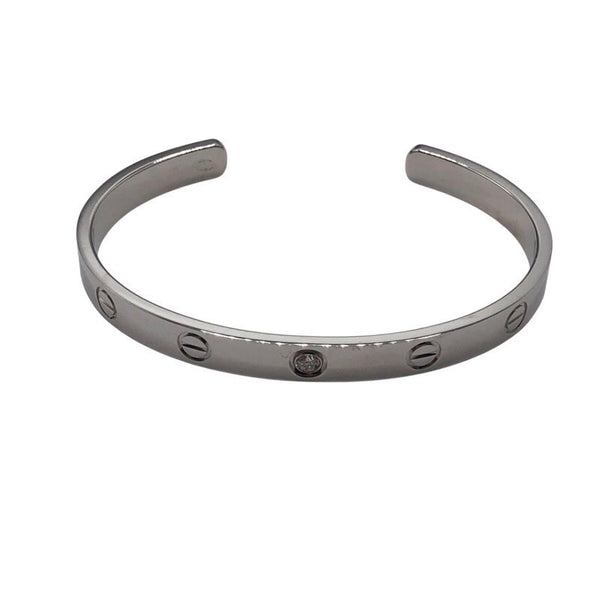 カルティエ Cartier オープンラブブレス K18ホワイトゴールド ジュエリー