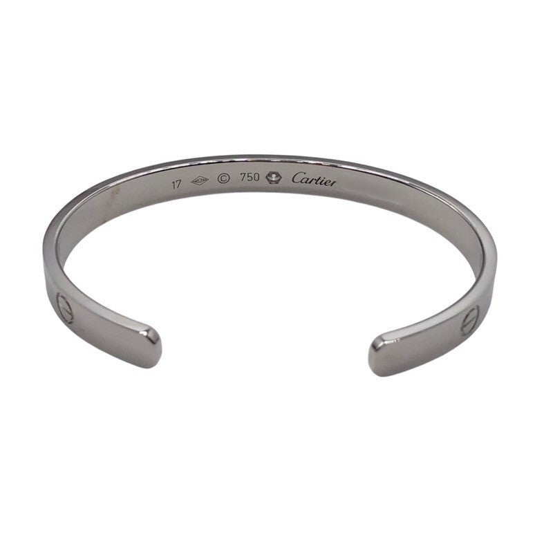 カルティエ Cartier オープンラブブレス K18ホワイトゴールド ジュエリー