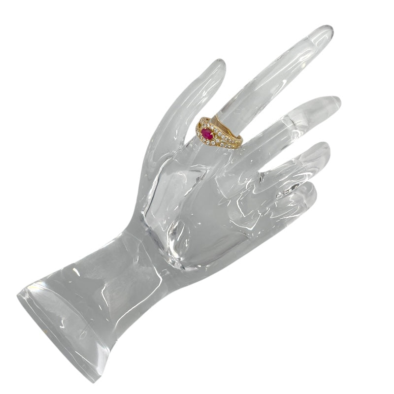 ショーメ CHAUMET ルビー ダイヤモンドリング 750YG ダイヤモンド　 ジュエリー