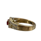 ショーメ CHAUMET ルビー ダイヤモンドリング 750YG ダイヤモンド　 ジュエリー