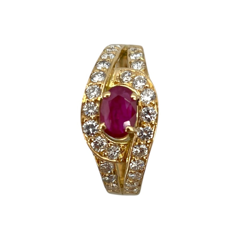 ショーメ CHAUMET ルビー ダイヤモンドリング 750YG ダイヤモンド　 ジュエリー