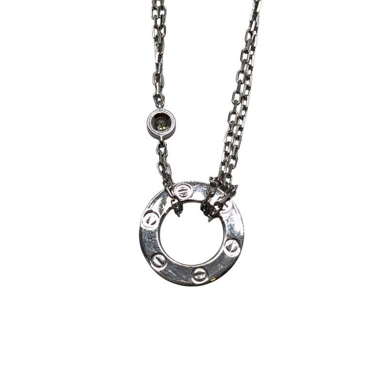 カルティエ Cartier ラブネックレス ホワイトゴールド 750WG/ダイヤモンド ジュエリー