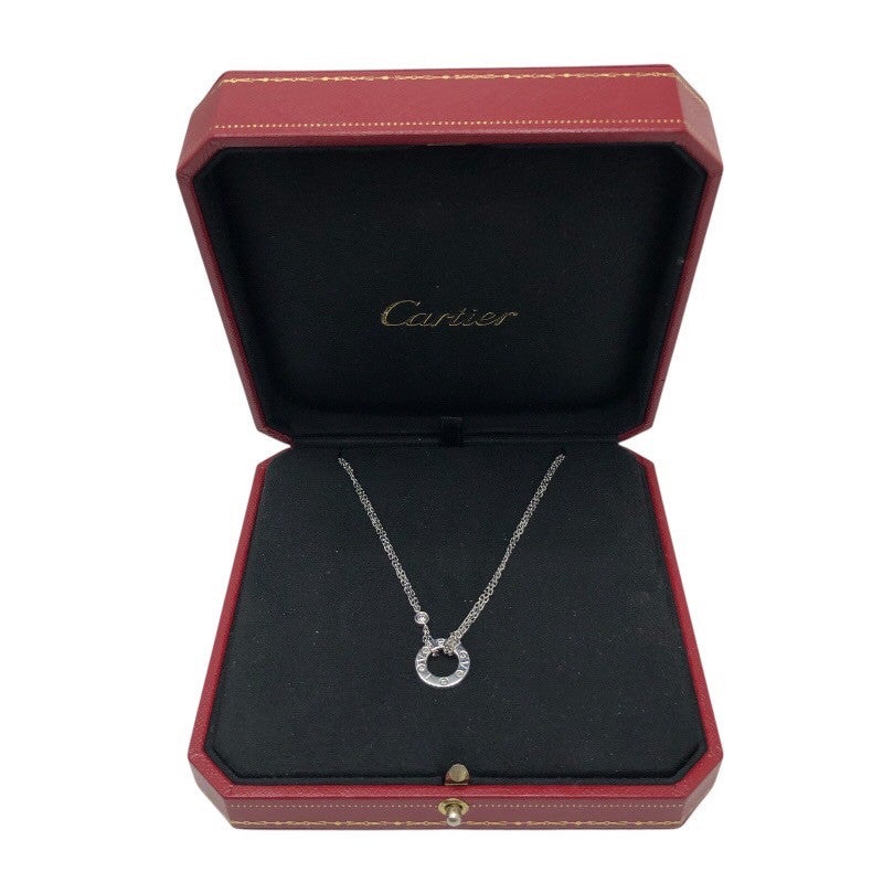 カルティエ Cartier ラブネックレス ホワイトゴールド 750WG/ダイヤモンド ジュエリー