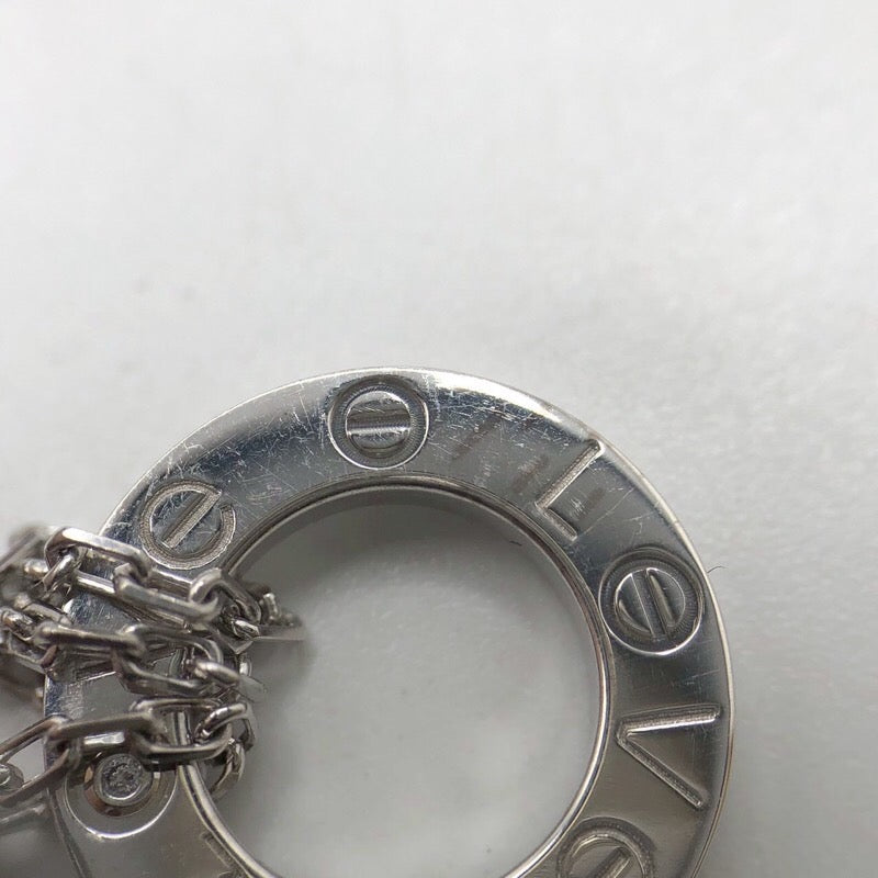 カルティエ Cartier ラブネックレス ホワイトゴールド 750WG/ダイヤモンド ジュエリー