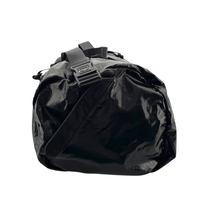 シャネル CHANEL ボストンバッグ A35980 ブラック シルバー金具 PVC ユニセックス ボストンバッグ