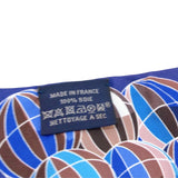 エルメス HERMES ツイリー Les Folise du Ciel ブルー シルク レディース スカーフ
