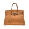 エルメス HERMES バーキン35 □J刻印 ナチュラル SV金具 エプソン レディース ハンドバッグ