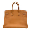 エルメス HERMES バーキン35 □J刻印 ナチュラル SV金具 エプソン レディース ハンドバッグ