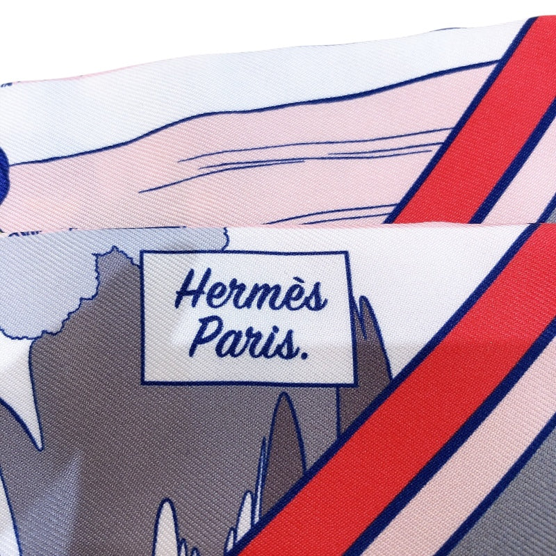 エルメス HERMES ツイリー WOW ピンク シルク レディース スカーフ