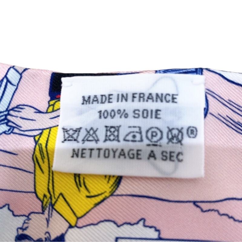 エルメス HERMES ツイリー WOW ピンク シルク レディース スカーフ