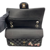シャネル CHANEL マトラッセ25　ワッペン A01112 ブラック　ゴールド金具 ラムスキン レディース ショルダーバッグ