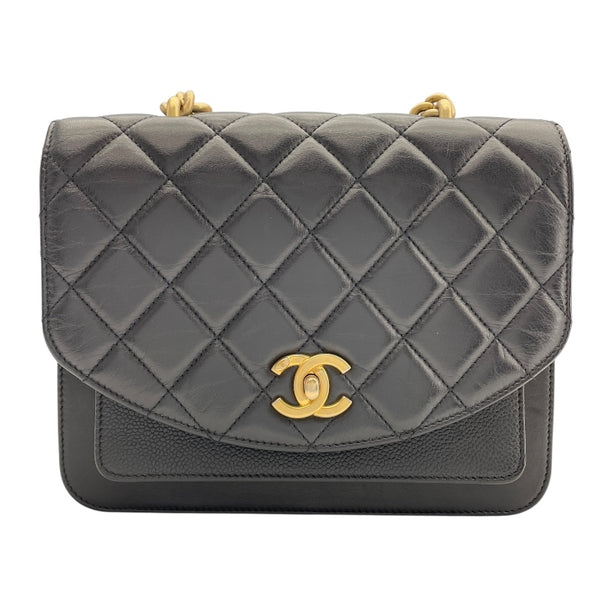 シャネル CHANEL チェーンショルダー AS0785 　28番台 ブラック　ゴールド金具 ラム・キャビアスキン レディース ショルダーバッグ