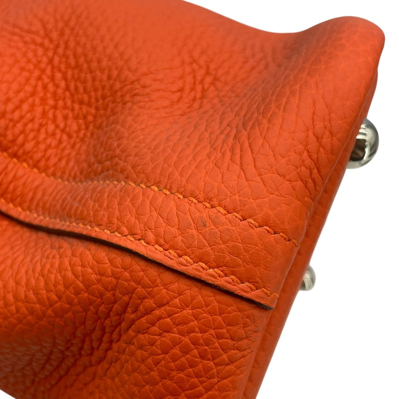 エルメス HERMES ボリード31 □R刻印 オレンジ SV金具 トリヨン レディース ショルダーバッグ