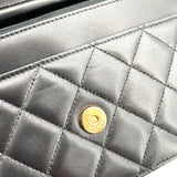 シャネル CHANEL チェーンウォレット AP0250 28番台 ブラック ゴールド金具 ラムスキン レディース ショルダーバッグ