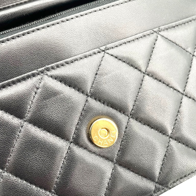 シャネル CHANEL チェーンウォレット AP0250 28番台 ブラック ゴールド金具 ラムスキン レディース ショルダーバッグ