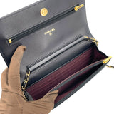 シャネル CHANEL チェーンウォレット AP0250 28番台 ブラック ゴールド金具 ラムスキン レディース ショルダーバッグ