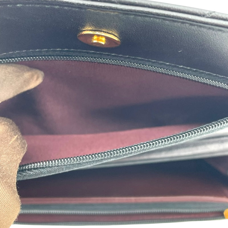 シャネル CHANEL チェーンウォレット AP0250 28番台 ブラック ゴールド金具 ラムスキン レディース ショルダーバッグ