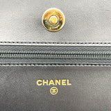 シャネル CHANEL チェーンウォレット AP0250 28番台 ブラック ゴールド金具 ラムスキン レディース ショルダーバッグ