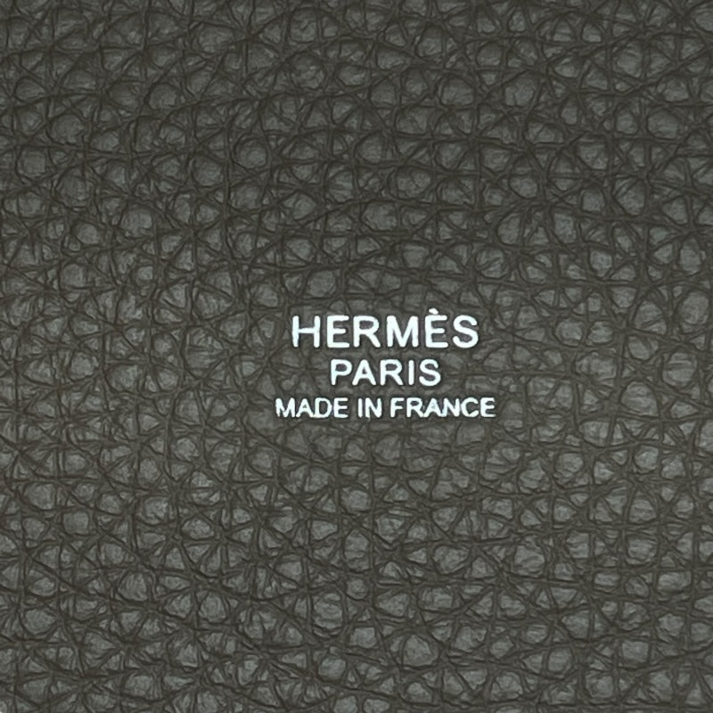エルメス HERMES ピコタンロックMM K刻 エトゥープ　シルバー金具 トリヨン レディース ハンドバッグ